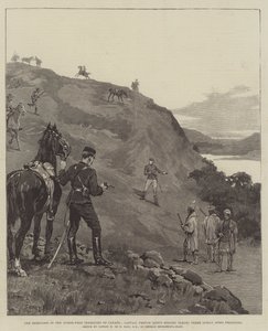 कनाडा के उत्तर-पश्चिम क्षेत्र में विद्रोह, कैप्टन फ्रांसीसी (मारे जाने के बाद) तीन भारतीय जासूस कैदियों को ले जा रहे थे